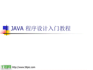 JAVA程序设计入门经典教程课件.ppt