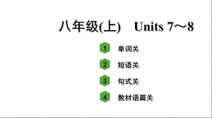 人教版中考英语词汇复习——八年级(上)Units7~8课件.ppt