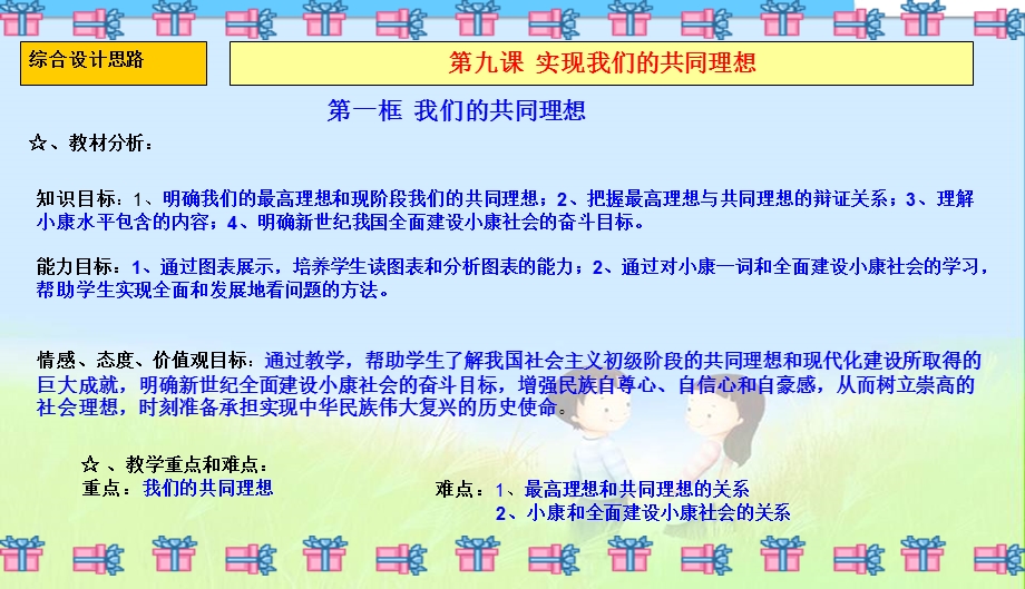 九年级思品下学期 第九课实现我们的共同理想 第一框我们的共同理想课件.ppt_第2页