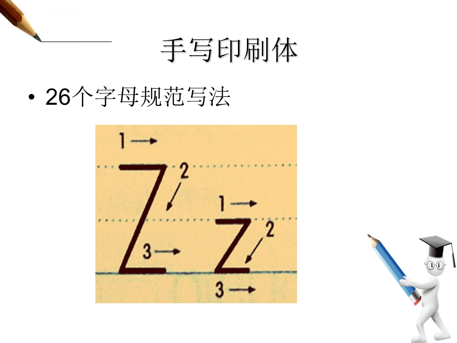 26个英文字母写法手写印刷体ppt课件.ppt_第3页