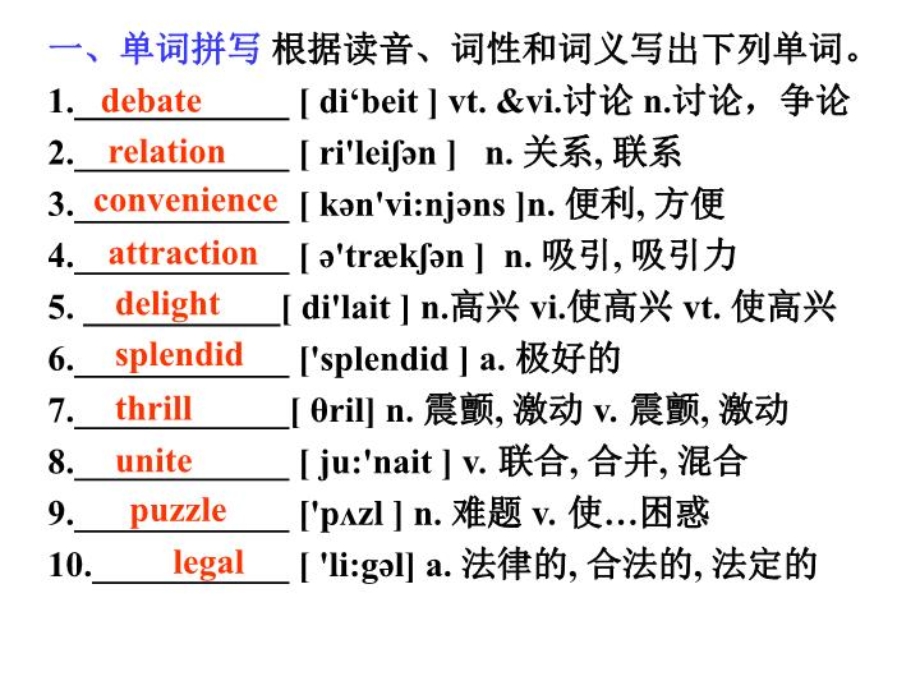 人教版新课标英语必修5unit2复习课件.ppt_第3页