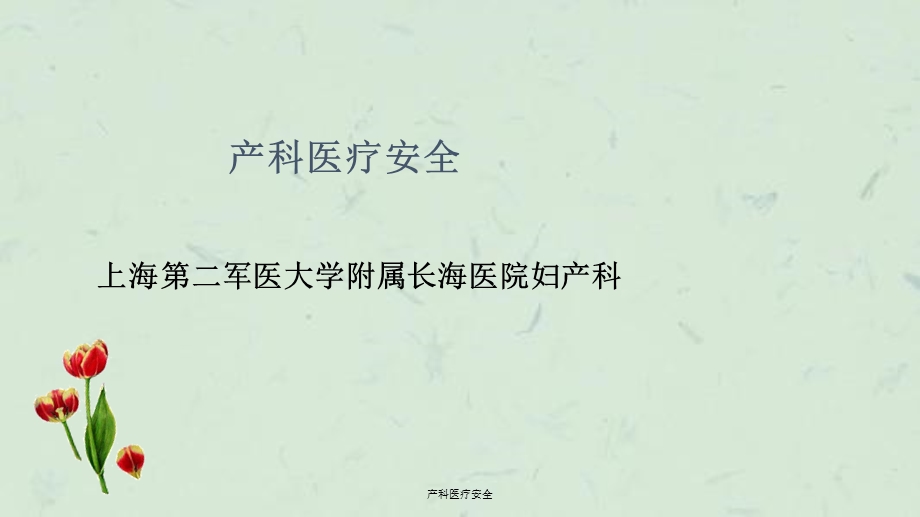 产科医疗安全课件.ppt_第1页