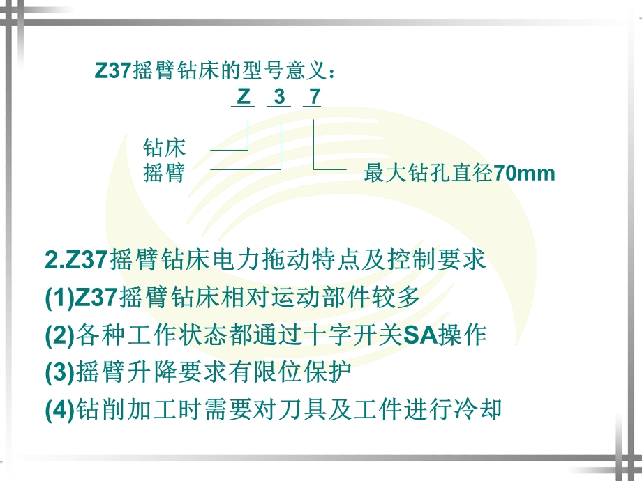 Z37和Z3050型摇臂钻床电气控制线路ppt课件.ppt_第3页