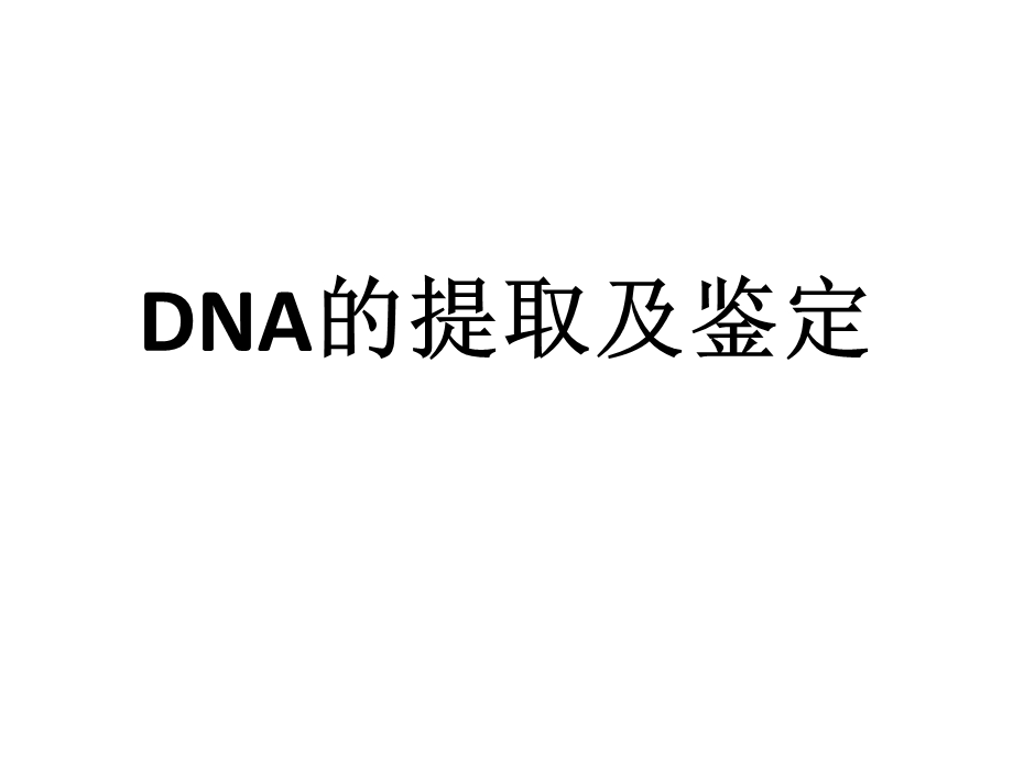 DNA的提取及鉴定ppt课件.ppt_第1页