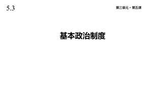 人教版道德与法治八年级下册《基本政治制度》课件.pptx