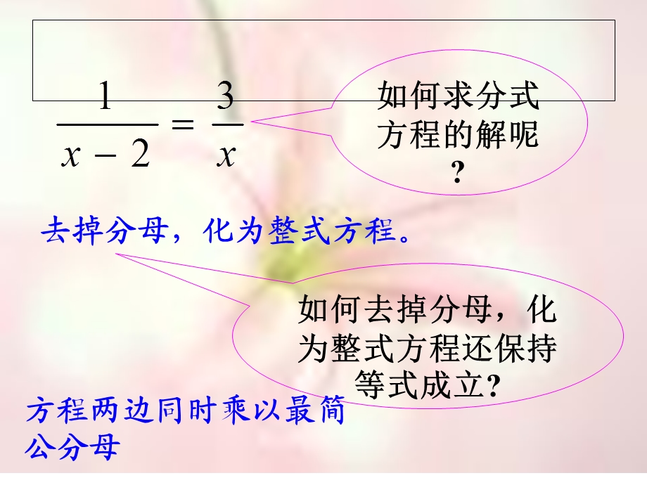 数学：2.4分式方程课件(2)(鲁教版八年级上).ppt_第3页