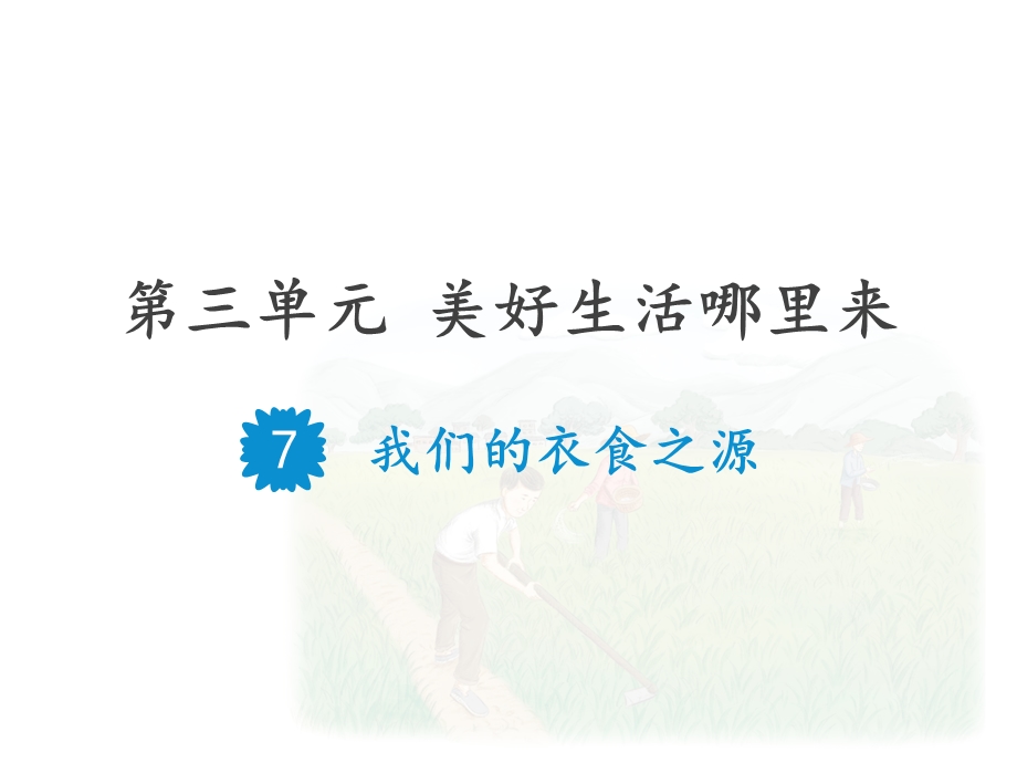 人教版道德与法治四年级下册7我们的衣食之源课件.pptx_第2页