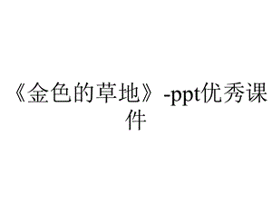 《金色的草地》ppt优秀课件.pptx