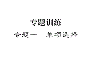 人教版九年级英语中考复习课件：单项选择(共61张).ppt