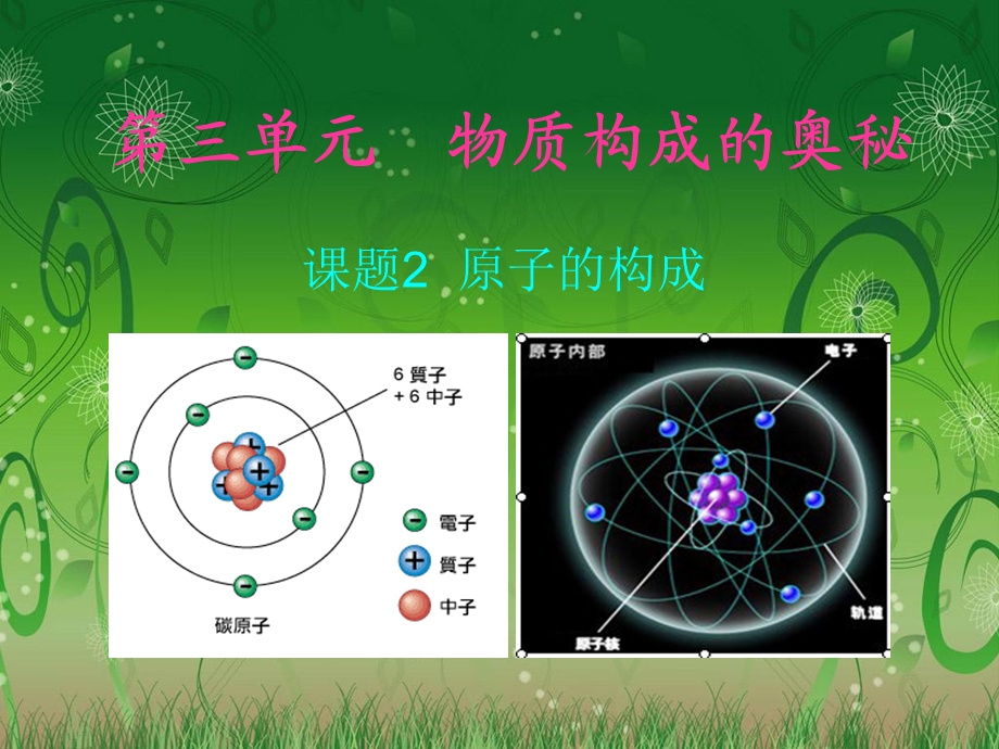 新人教版九年级化学课题2原子的结构课件.ppt_第1页