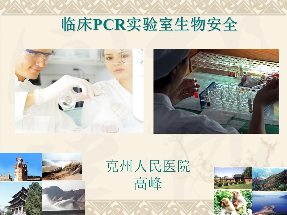 PCR实验室的生物安全ppt课件.ppt_第1页