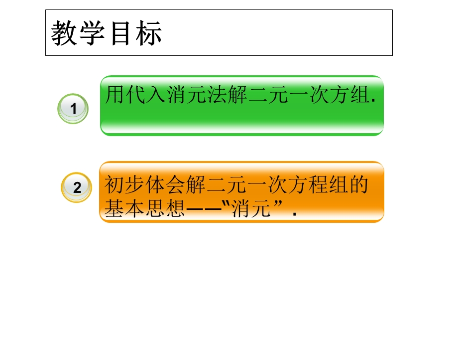 人教版八年级数学上册《用代入消元法解二元一次方程组》课件.ppt_第2页