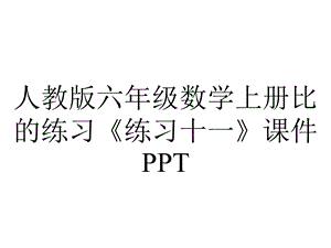 人教版六年级数学上册比的练习《练习十一》课件.pptx