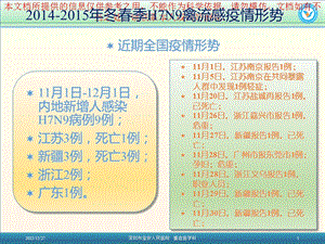 人感染禽流感培训课件.ppt