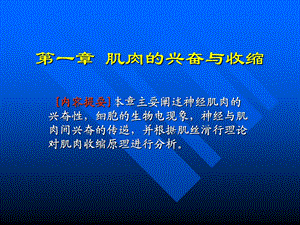 【基础医学】01肌肉的兴奋与收缩课件.ppt