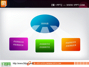 3d立体扩散关系图表素材ppt模板课件.ppt