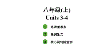 人教版中考英语知识点复习——八年级(上)Units3~4课件.ppt