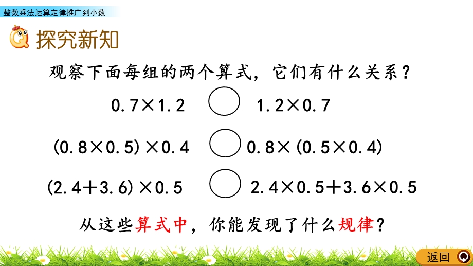 人教版五年级上册数学《整数乘法运算定律推广到小数》)课件.pptx_第3页