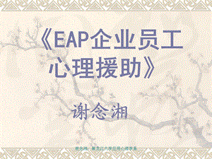 EAP企业员工心理援助ppt课件.ppt