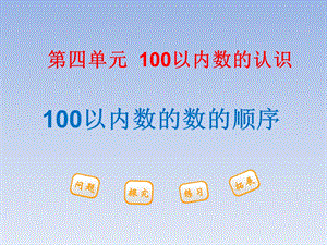 人教版小学数学一年级下册421100以内数的数的顺序课件.ppt