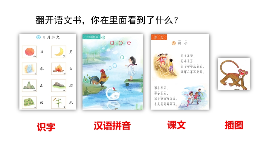 人教部编版小学语文一年级上册我上学了我爱学语文课件.pptx_第3页