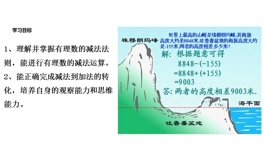 人教版七年级数学上册132《有理数的减法》课件.pptx_第2页