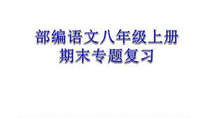 人教部编语文八年级上册期末专项复习课件(七个专题).ppt