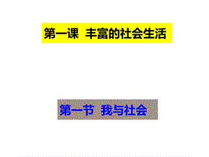 人教版道德与法治八年级上册我与社会复习课件.ppt