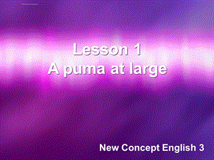 新概念英语第三册-Lesson-1-教学课件.ppt