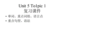 仁爱版八年级英语下册unit5topic1复习课件(共34张).pptx