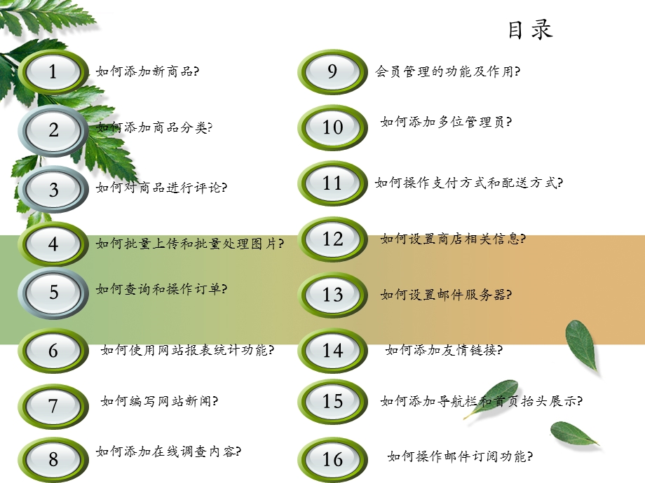 ECshop网站后台操作手册ppt课件.ppt_第2页