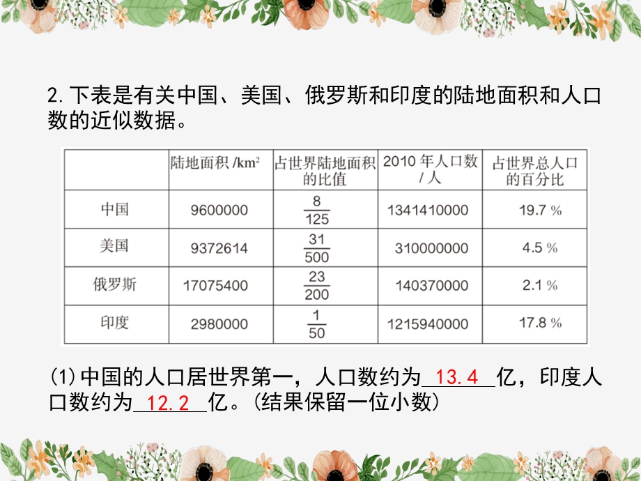 人教版数学六年级下册《练习十四》习题课件.ppt_第3页