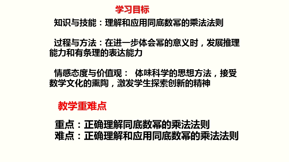 人教版初中数学《同底数幂的乘法》完美版课件.pptx_第2页