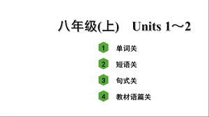 人教版中考英语词汇复习——八年级(上)Units1～2课件.ppt