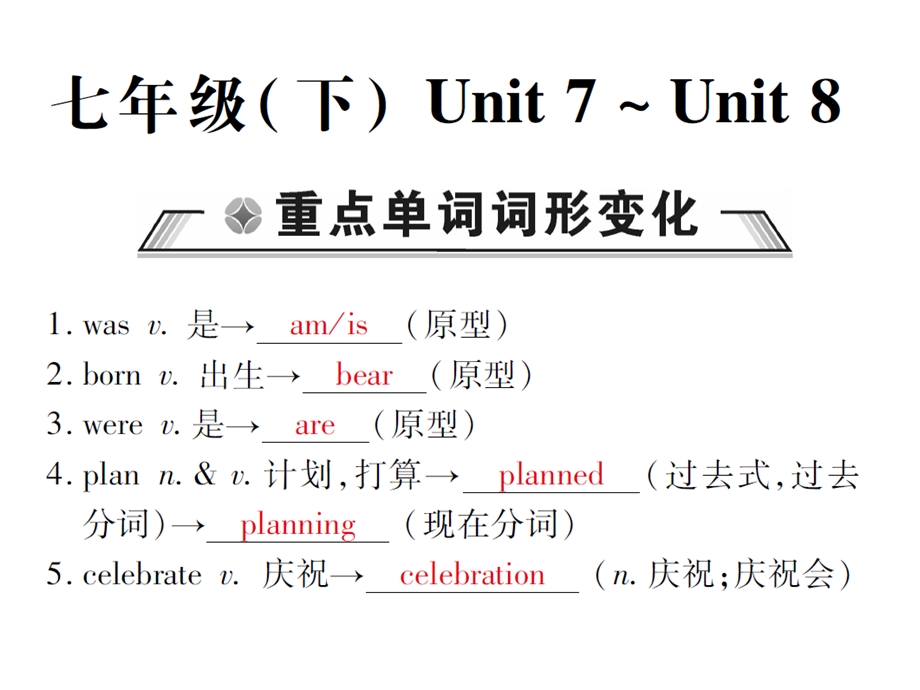 中考英语总复习七下Unit7 8课件仁爱版.ppt_第1页