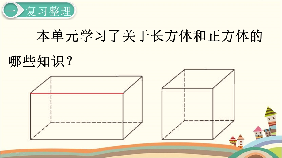 人教部编版五年级数学下册《第3单元长方体和正方体第11课时整理和复习》优质课件.pptx_第2页