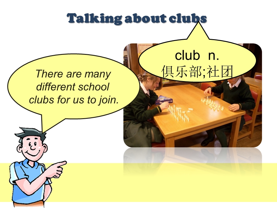 上教版七年级英语上册课件Unit7Schoolclubs1.ppt_第2页