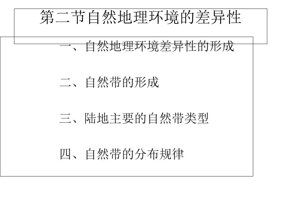 人教版高一地理必修一第五章第三节自然地理环境的差异性课件.ppt_第2页