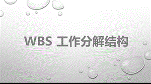 WBS工作分解结构法ppt课件.pptx