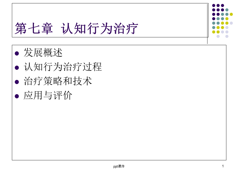 七章认知行为治疗课件.ppt_第1页