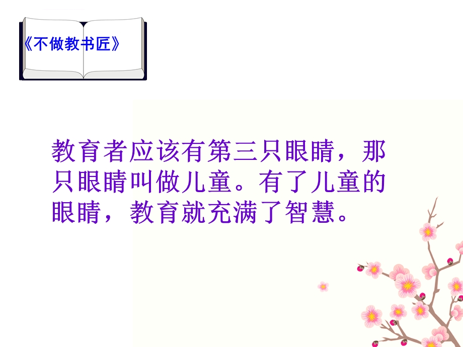 《不做教书匠》读书交流ppt课件.ppt_第3页