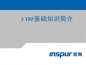 ERP理论基础知识ppt课件.ppt