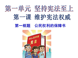 人教版道德与法治八年级下册11公民权利的保障书课件(32张).pptx