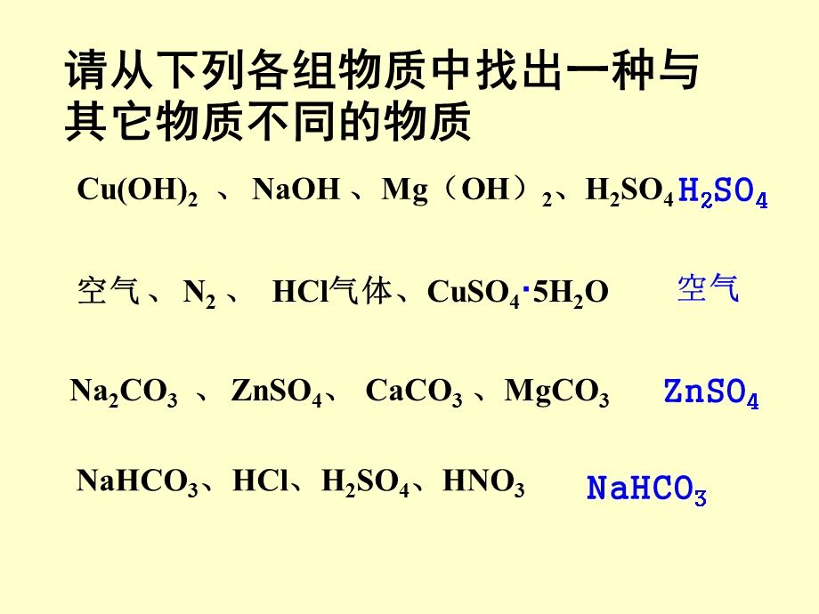 新人教版高一化学必修一教学课件：物质的分类-分散系.ppt_第2页