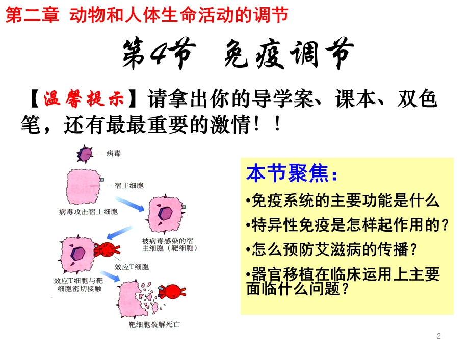 人教版高二生物必修三-第二章第四节-免疫调节--课件.ppt_第2页