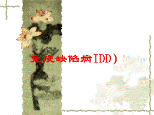 免疫缺陷病IDD)培训课件.ppt