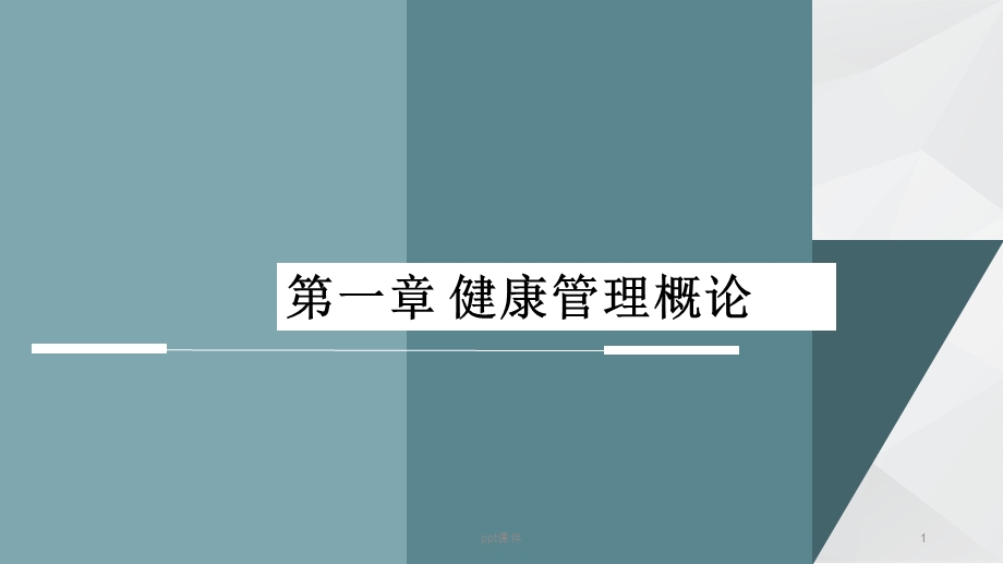 健康管理师健康管理概论课件.ppt_第1页