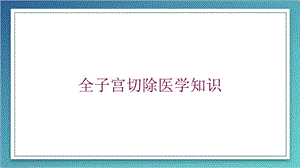 全子宫切除医学知识培训课件.ppt