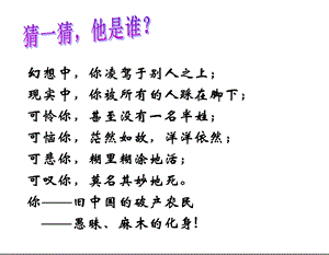 《阿Q正传》节选上课用解析ppt课件.ppt