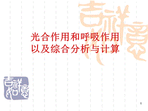 光合作用呼吸作用综合计算(应用)课件.ppt